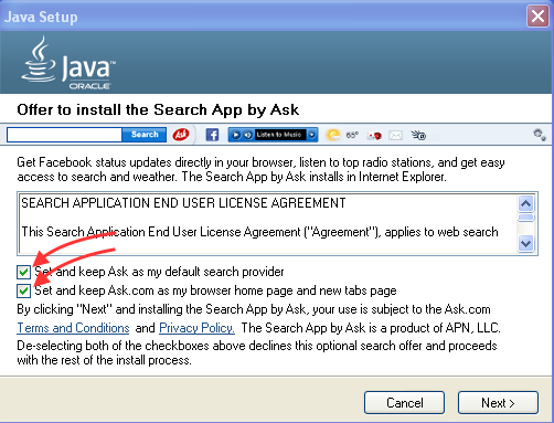 Image:Java-prechecked-ask.png