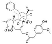 Chemical structure of resiniferatoxine