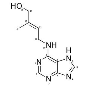 Zeatin (member of cytokinin family) Structure