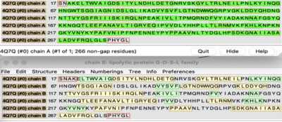 Primary Sequences of the A and B chains of 4Q7Q..