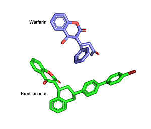 Figure 4. Warfarin and Brodifacoum