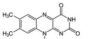 Flavin moiety of FAD cofactor with an empty N5 bond