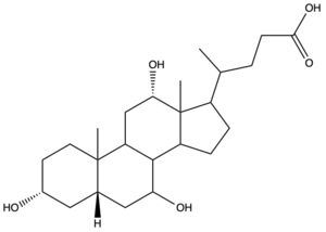 Image of a Bile Salt found in the liver.