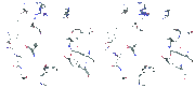 Figure 9. Overlay of ten PAL active sites. The active sites are centered on the MIO−NH2 complex.