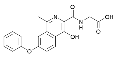 Structure of Roxadustat