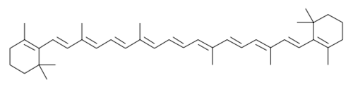 structure of beta carotene