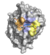 Figure 1. Surface rendering of the enzyme showing the hydrophobic binding pocket. Residues are color-coded based on the monomer they are interacting with in the PET substrate.